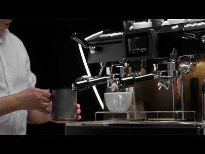 ETNICA EVOLUTION - ALL BLACK MATT WITH WOOD SIDE AND SMALL BLACK LED / ORCHESTRALE COFFEE MACHINE